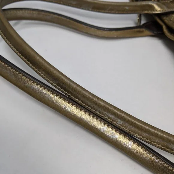 Gucci Tote Bag GG Canvas Light Brown Silk Satin - Picture 14 of 16